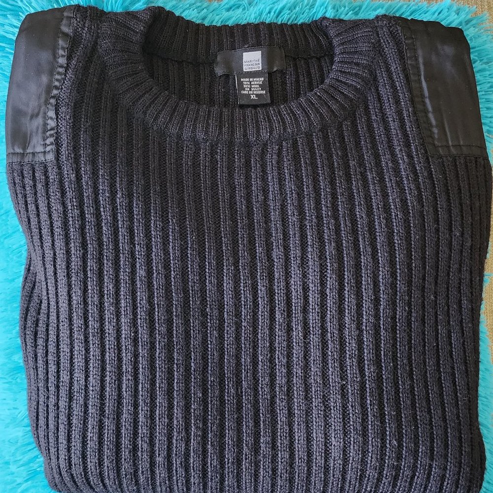 MARITHE & FRANCOIS GIRBAUD - AUTHENTIC AND VINTAGE GIRBAUD BLACK ARMY SWEATER